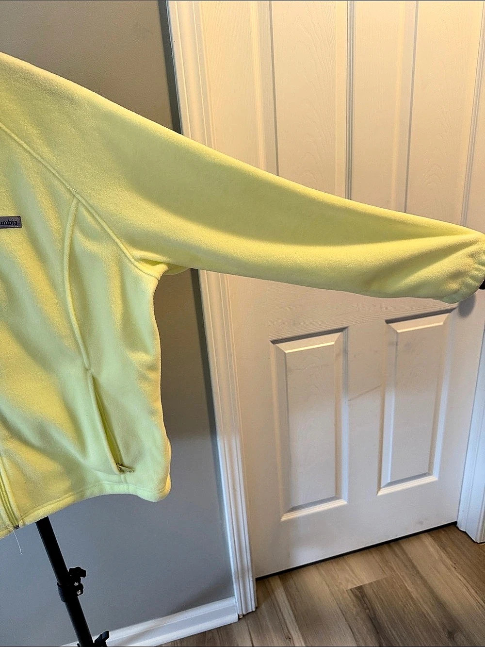 Columbia Benton Springs Full Zip Fleece Jacket Yellow 3X - Picture 3 of 4